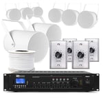 Professional Public Address 100v 4 Zone Outdoor Projector Speaker System 8x PSP6