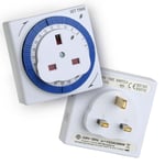 Automatic Mains Timer Socket Switch 15min Segments Up To 24 Hours  esd