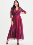 Scarlett & Jo Verity Maxi Gown Dress, Wine