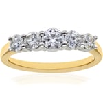 Diamant L'Eternel Womens Eternity Ring, 18ct Yellow Gold IJ/I Round Brilliant Certified Diamond 1.00ct Weight - Size K