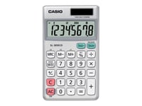 Casio SL-305ECO - Calculatrice de poche - 8 chiffres - panneau solaire, pile