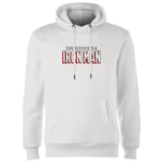 Avengers Iron Man Comics Logo Hoodie - White - L - Blanc