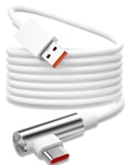 Câble USB C Charge Rapide 120W 6A pour Redmi Note 13 Pro 14 12 Pro 11 11s 13C,Câble USB C Coudé 90 Degrés 3 m Câble USB Type C Charge Turbo pour xiaomi 14 13T 13 Pro 12T 11T POCO x7 Pro x6 Pr.[W300]