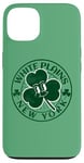 Coque pour iPhone 13 White Plains New York Irish Shamrock NY Souvenir rétro