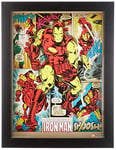 Iron Man (Retro) 30 x 40 cm Objet Souvenir