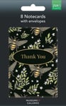 Catherine Rowe - Bee Pattern 8 Thank You Notes & Envelopes