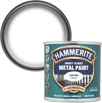 Hammerite Direct to Rust Satin Metal Paint - White - 250ML