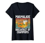 Womens Marmalade Breakfast of Champions Marmalade V-Neck T-Shirt