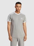 adidas Originals Adicolor Classics 3-Stripes T-Shirt - Medium Grey Heather, Medium Grey Heather, Size S, Men