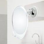 Miroir à raser de Salle de Bain avec revêtement Anti-buée et Ventouse puissante - Miroir de Douche avec Un Porte Rasoir et Une Pince à épiler