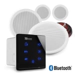 Kitchen and Bathroom Bluetooth Ceiling Speakers - MSLP65 & A100B Wall Amplifier