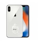 Coque Iphone X XS bouddha blanc transparente