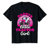 Youth Funny Tractor Girls Daddys Little Tractor Girl T-Shirt