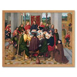 Artery8 Master Amsterdam Death Virgin Last Supper Painting Art Print Framed Poster Wall Decor 12x16 inch