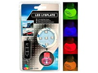 Poppy LED-plate multicolor lyser opp krukken fra undersiden