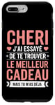 Coque pour iPhone 7 Plus/8 Plus Tee Shirt Saint Valentin Cheri Amour Amoureux Couple Humour