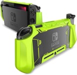 Coque Pour Nintendo Switch [Blade] Poignée En Tpu Étui De Protection Ergonomique Compatible Avec Console Nintendo Switch Et Contrôleur Joy-Con (Vert)