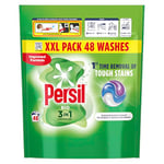 Persil Bio 3 in 1 Washing Capsules 1st time removal of tough stains outstanding stain removal in quick & cold washes 48 washes