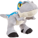 Jurassic World Plush Dinosaur Creatures with Sound 9-Inch - Velociraptor Blue