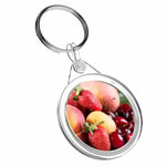 1 X Juicy Fruit Peach Cherry Diet - Keyring IR02 Mum Dad Birthday Gift #15866