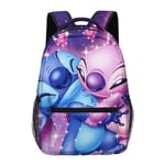 Disney Lilo Stitch Kawaii Pojkar Flickor Barn Skolboksväskor Dam Högkapacitet Bagpack Tonåringar Reseryggsäck Mochila Escolar style 17