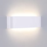 Lightess Applique Murale Interieur LED 16W Blanc Neutre 4000K Lampe Murale Aluminium Luminaire Mural Moderne pour Chambre Salon Couloir Escalier Hôtel Hall d'Entrée Enfant