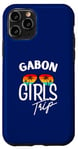 Coque pour iPhone 11 Pro Gabon Girls Trip Travel Vacation Femmes Gabon