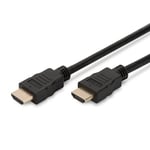 Ewent Câble HDMI avec Ethernet, Prend en Charge 4K 30Hz, UHD 2160p, Ultra HD 1080p, vidéo 3D pour XboxOne, PS4, TV, Ordinateur et Moniteur, 1 mètre