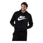 Nike M NSW Club Hoodie PO BB GX Sweat-Shirt Homme, Black/Black/(White), FR : 3XL (Taille Fabricant : 3XL)