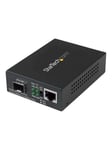 StarTech.com Gigabit Ethernet Fiber Media Converter with Open SFP Slot