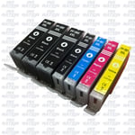 CLI581XXL PGI580XXL Set of 5 & 2x Extra Black Ink Cartridges for Canon TS8351