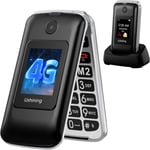 4G Senior Mobile Phone Simple for Elderly, Basic Cell Phone with Large Buttons,