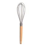 Casecover Silicone Whisk with Wood Handle Egg Beater for Baking Cooking Bread Egg Beating Whisking Tools Utensils Gadgets Wooden Handle