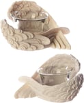 Puckator Angel's Wings Tea Light and Votive Candle Holder - Bathroom...