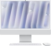 Apple 24-inch iMac with Retina 4.5K display, Nano-texture glass: M4 chip with 10-core CPU and GPU, 256GB SSD, 16GB Silver