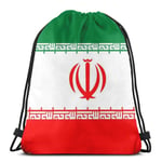 ghjkuyt412 Drawstring Bags Flag of Iran Unisex Drawstring Backpack Sports Bag Rope Bag Big Bag Drawstring Tote Bag Gym Backpack in Bulk
