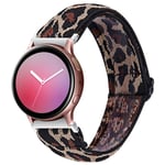Chofit Strap Compatible with Garmin Venu Sq/Amazfit Bip U Pro/Amazfit GTS 2e/Samsung Galaxy Watch 3 41mm Straps, Woven Nylon Floral Pattern Elastic Arm Bands Replacement 20mm Sport Wristband (#3)