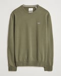 GANT Lambswool Crew Neck Pullover Juniper Green