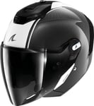 SHARK, Casque Moto Jet RS Jet Carbon Skin Carbon White Black DWK, XL