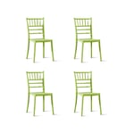 Lot de 4 chaises vertes - Napoleon