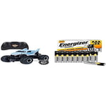 Monster Jam Official Megalodon Remote Control Monster Truck, 1:24 Scale, 2.4 GHz, for Ages 4 and Up + Energizer AAA Batteries, Alkaline Power Triple A Batteries, 24 Pack (Amazon Exclusive)
