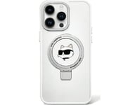 Karl Lagerfeld Karl Lagerfeld Klhmp15shmrschh Iphone 15 6.1" Biały/White Hardcase Ring Stand Choupette Head Magsafe