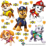 Minis Stickers Pat'Patrouille - modèle avec Marcus, Stella, Ruben, Chase et Everest - 30 cm x 30 cm