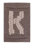 Smallstuff Knitted Letter K, Nature Beige