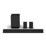 Hisense AX5120G - Barre de son 5.1.2 420 W - Dolby Atmos/DTS:X - Bluetooth 5.3 - HDMI eARC - 1x Caisson de basses sans fil - 2x Ence