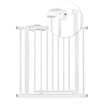 Nukido Barrière De Sécurité pour Enfants Extensible De 75 À 85 cm sans Perçage en Métal Blanc