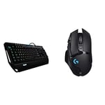 Logitech G910 Orion Spectrum Illuminated Mechanical Gaming Keyboard, Black & G502 LIGHTSPEED Wireless Gaming Mouse, Black