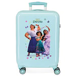 Disney Encanto Valise de Cabine Bleue 38 x 55 x 20 cm Rigide ABS Fermeture à Combinaison latérale 34, 2 kg 4 Roues Doubles