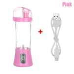 400ml Fruit Juicer Smoothie Maker Blender Cup Pink