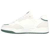 Skechers Men Shoes - Koopa Court - Volley Low Varsity in White/Green, 5.5 to 14